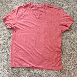 Men's Pink V-Neck T-Shirt